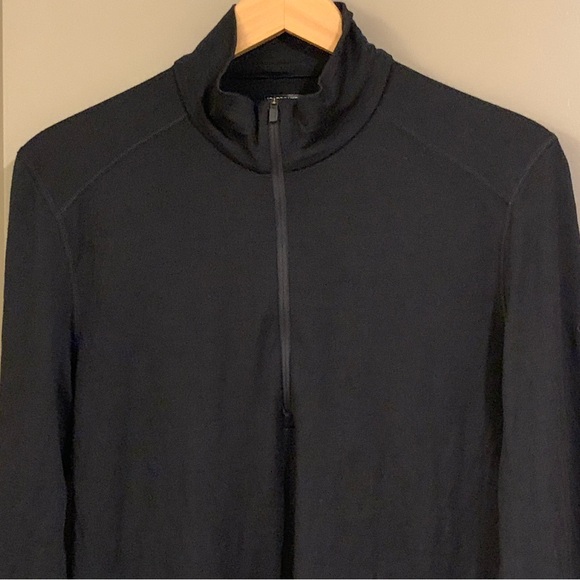 Icebreaker Men's Merino 200 Oasis Half Zip Thermal Long Sleeve Top Black Size M - Picture 5 of 15